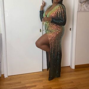 FASHION NOVA Sequins Evening gown XL